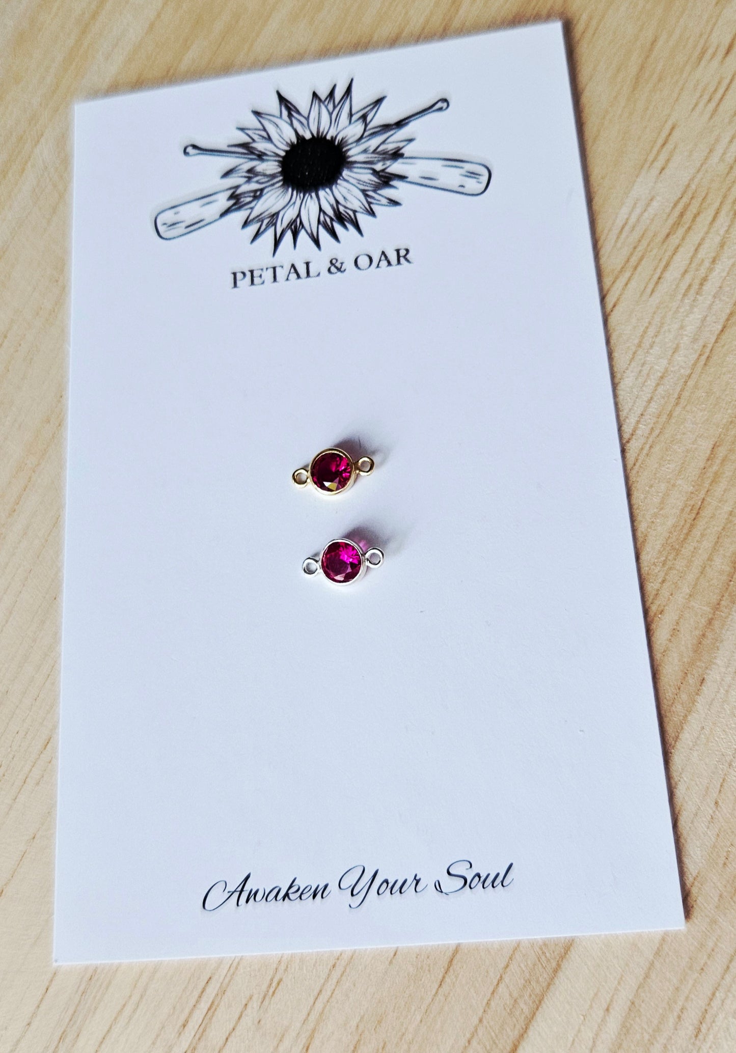 Crystal Birthstones (July/Ruby Pink)