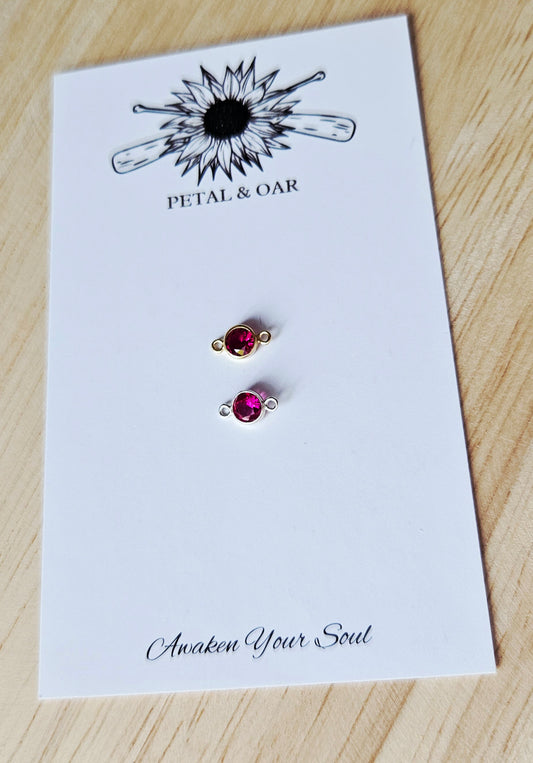 Crystal Birthstones (July/Ruby Pink)